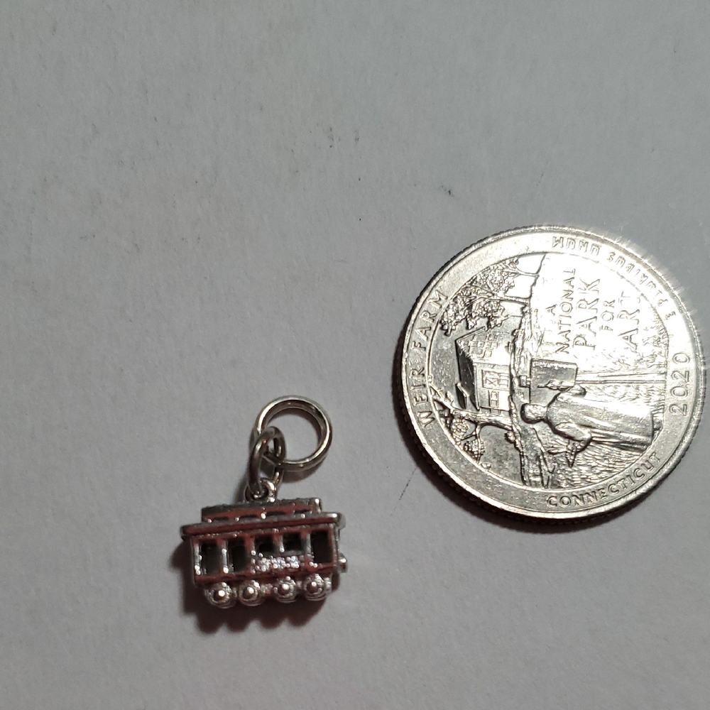 Sterling Silver Trolley Charm